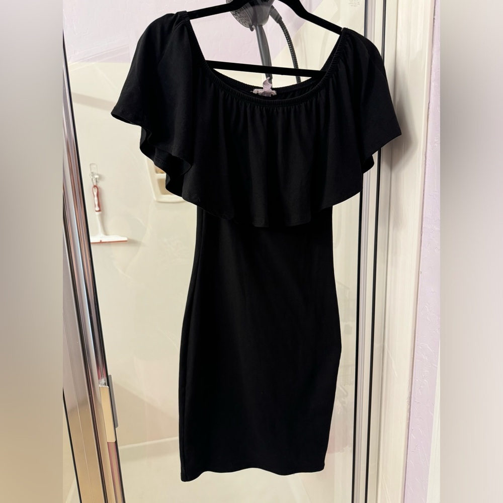 Black Ruffle Dress